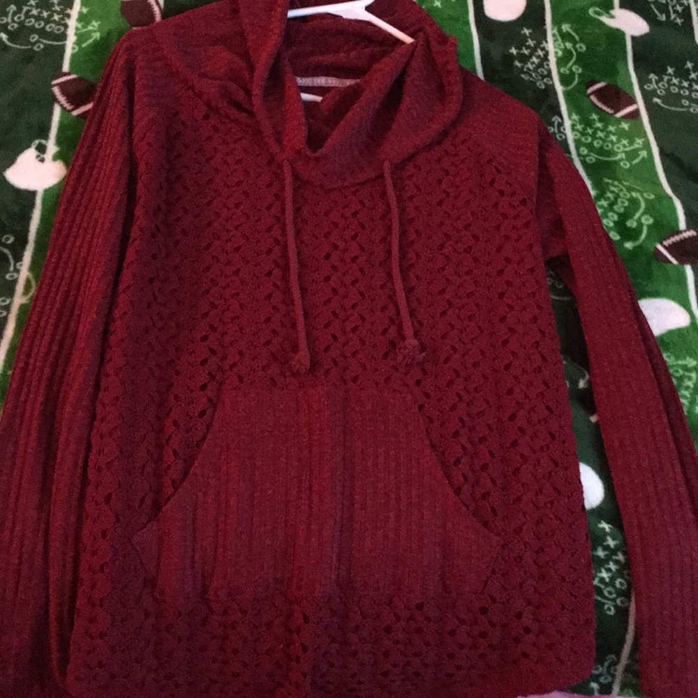 A cowboy neck hoodie